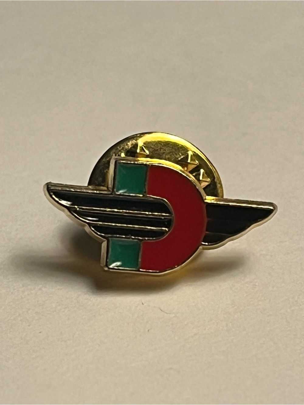 Vintage Ducati Motorcycle Lapel Pin
